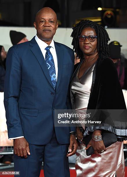 Wellesley Bolt and Jennifer Bolt attend the World Premiere of "I Am Bolt" at Odeon Leicester Square on November 28, 2016 in London, England.