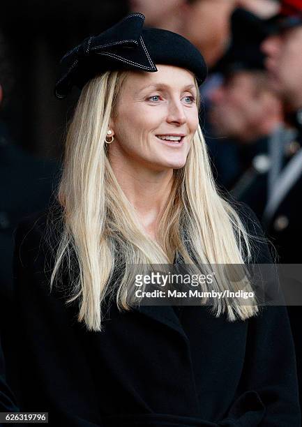Rosie van Cutsem attends a Memorial Service for Gerald Grosvenor, 6th Duke of Westminster at Chester Cathedral on November 28, 2016 in Chester,...