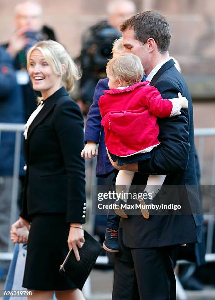 Dan Snow attend a Memorial Service for Gerald Grosvenor, 6th Duke of Westminster at Chester Cathedral on November 28, 2016 in Chester, England....
