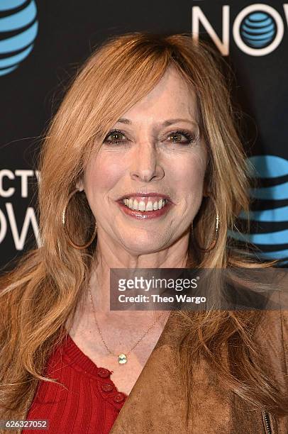 Linda Cohn attends the DirectTV Now Launch at Venue 57 on November 28, 2016 in New York City.