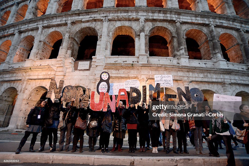 Not one less, feminist demonstration in Rome.