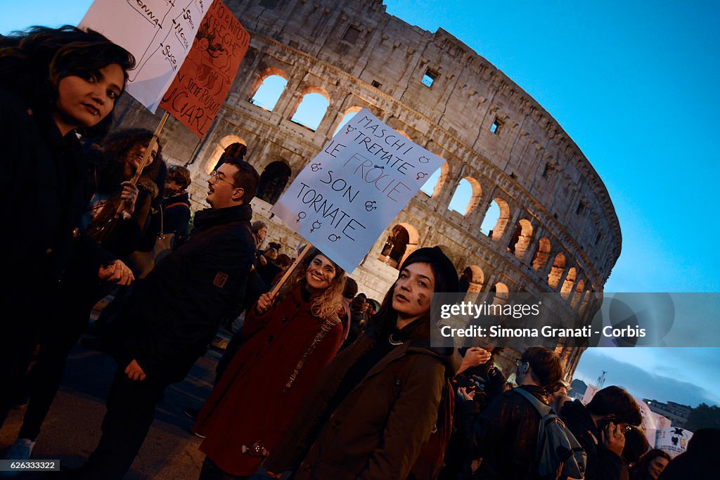 Not one less, feminist demonstration in Rome.