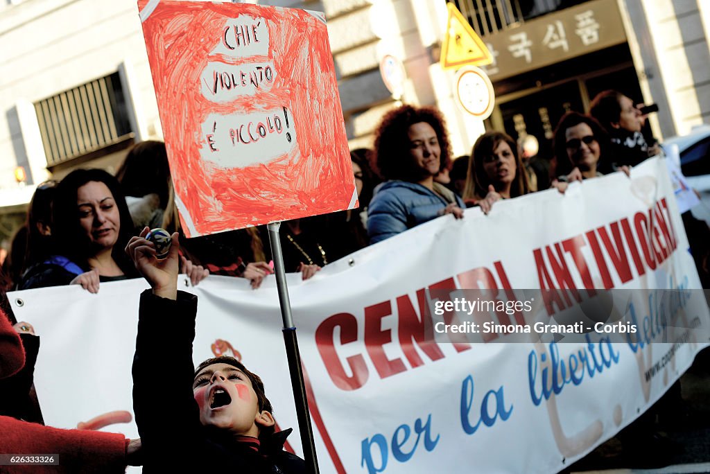 Not one less, feminist demonstration in Rome.