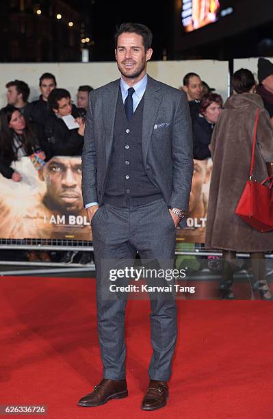 Jamie Redknapp attends the World Premiere of "I Am Bolt" at Odeon Leicester Square on November 28, 2016 in London, England.