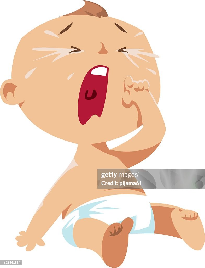 Crying Baby High-Res Vector Graphic - Getty Images