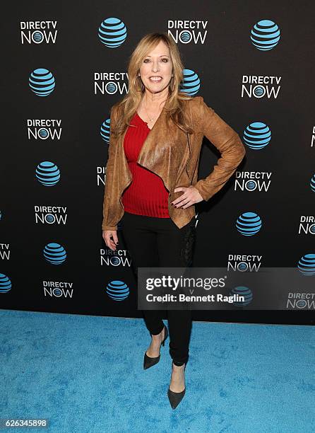 Personality Linda Cohn of ESPN attends the DirectTV Now launch at Venue 57 on November 28, 2016 in New York City.