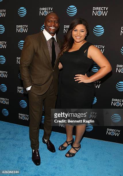Actor Terry Crews and daugther Azriel Crews attend the DirectTV Now launch at Venue 57 on November 28, 2016 in New York City.
