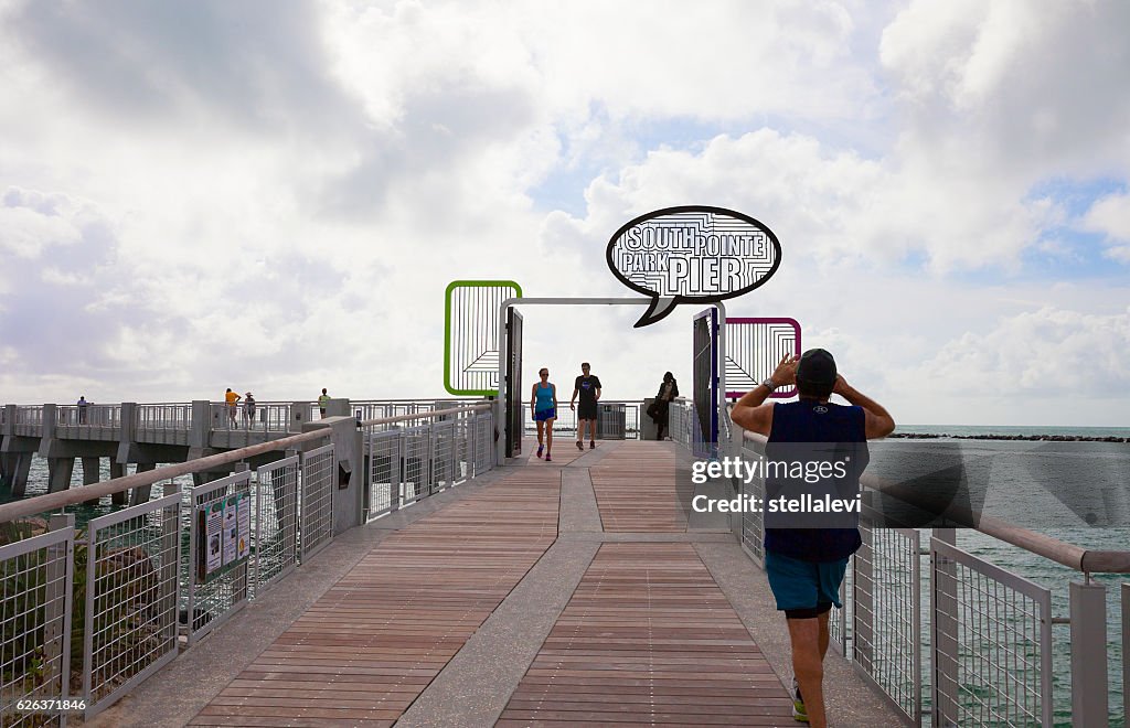 South Pointe Park Pier in Miami, Florida
