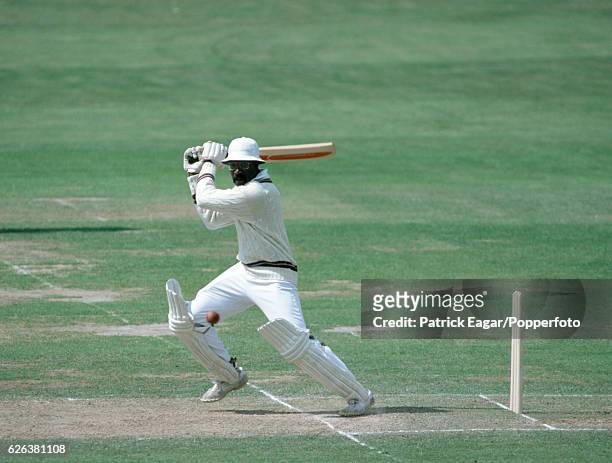 Clive Lloyd batting for West Indies during the 2nd Test match between England and West Indies at Lord's Cricket Ground, London, 21st June 1980.