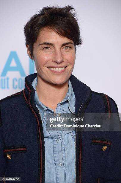 Alessandra Sublet attends the "Demain Tout Commence" Paris Premiere at Le Grand Rex on November 28, 2016 in Paris, France.