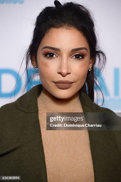 Sananas attends the "Demain Tout Commence" Paris Premiere at Le Grand Rex on November 28, 2016 in Paris, France.