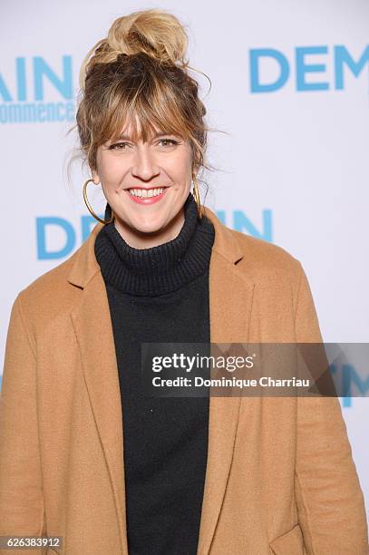 Daphne Burki attends the "Demain Tout Commence" Paris Premiere at Le Grand Rex on November 28, 2016 in Paris, France.