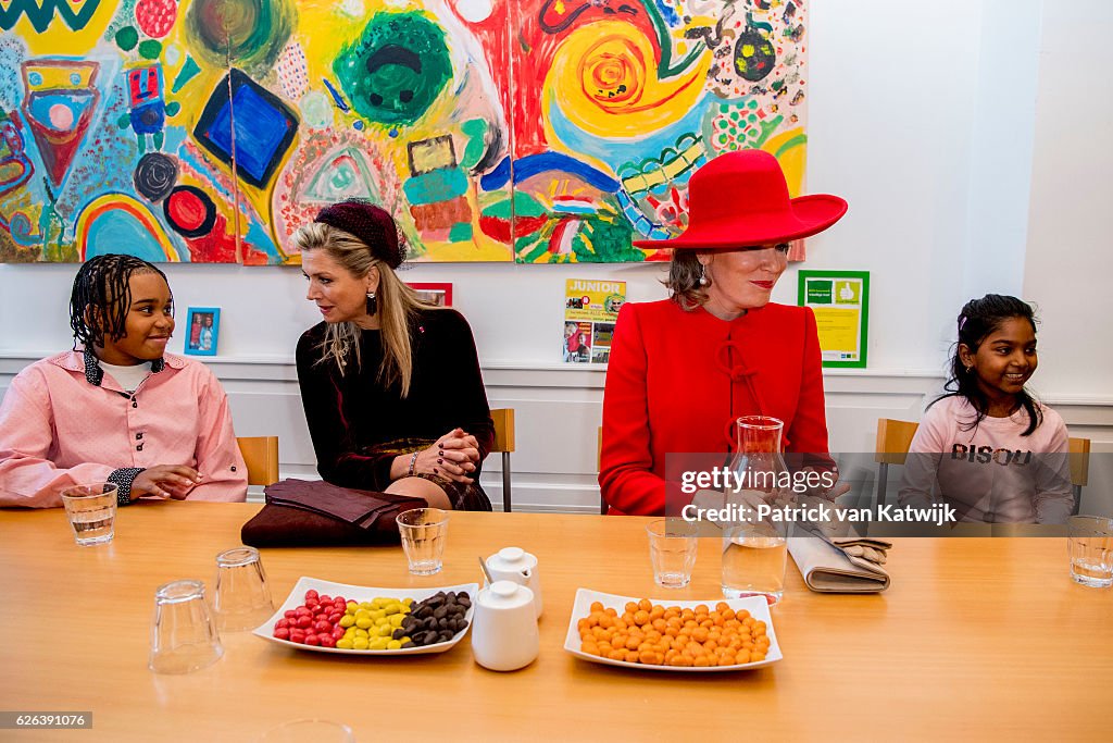 Queen Mathilde of Belgium and King Philippe of Belgium On A 3 Day Official Visit In Holland : Day Two