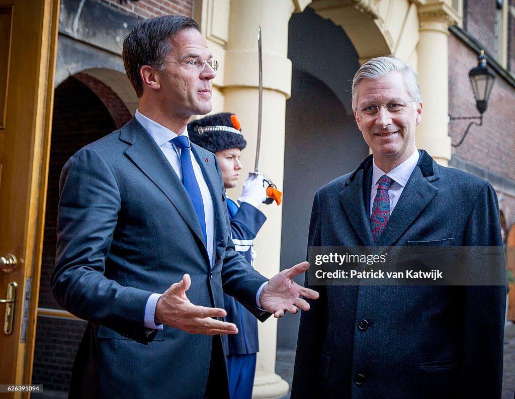 Queen Mathilde of Belgium and King Philippe of Belgium On A 3 Day Official Visit In Holland : Day Two
