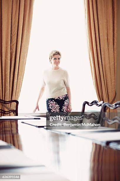 Scottish politician and current First Minister of Scotland Nicola Sturgeon is photographed for Vogue magazine on July 7, 2015 in Edinburgh, Scotland.