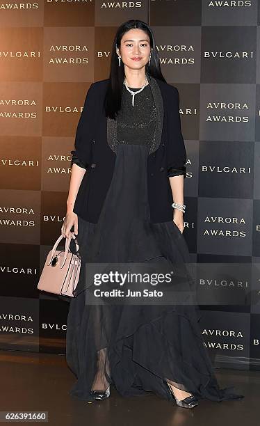 Actress Koyuki attends the Bvlgari Avrora Awards at the Midtown Square on November 29, 2016 in Tokyo, Japan.