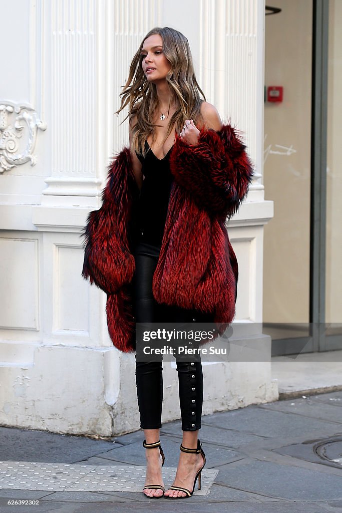 Celebrity Sightings In Paris -  November 29, 2016