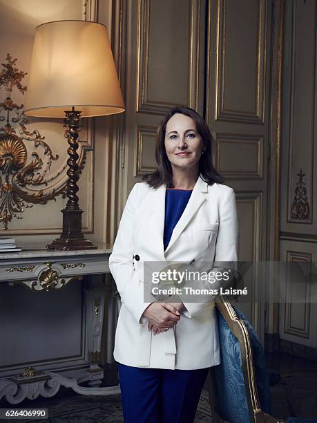 Politician Ségolène Royal is photographed for Self Assignment on November 20, 2016 in Paris, France.