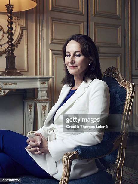 Politician Ségolène Royal is photographed for Self Assignment on November 20, 2016 in Paris, France.