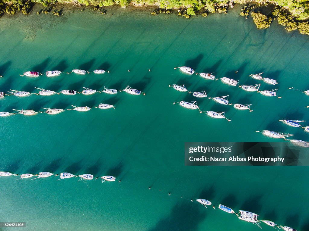 Aerial View of Boat Ramp, Stillwater, Auckland.