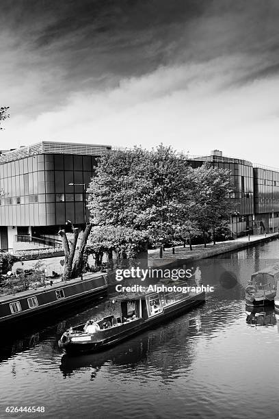narrowboating kings cross. - gate locks for wood fences stock pictures, royalty-free photos & images