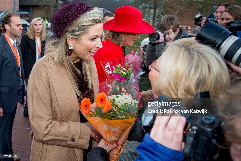 Queen Mathilde of Belgium of Belgium and King Philippe of Belgium On A 3 Day Official Visit In Holland : Day Two