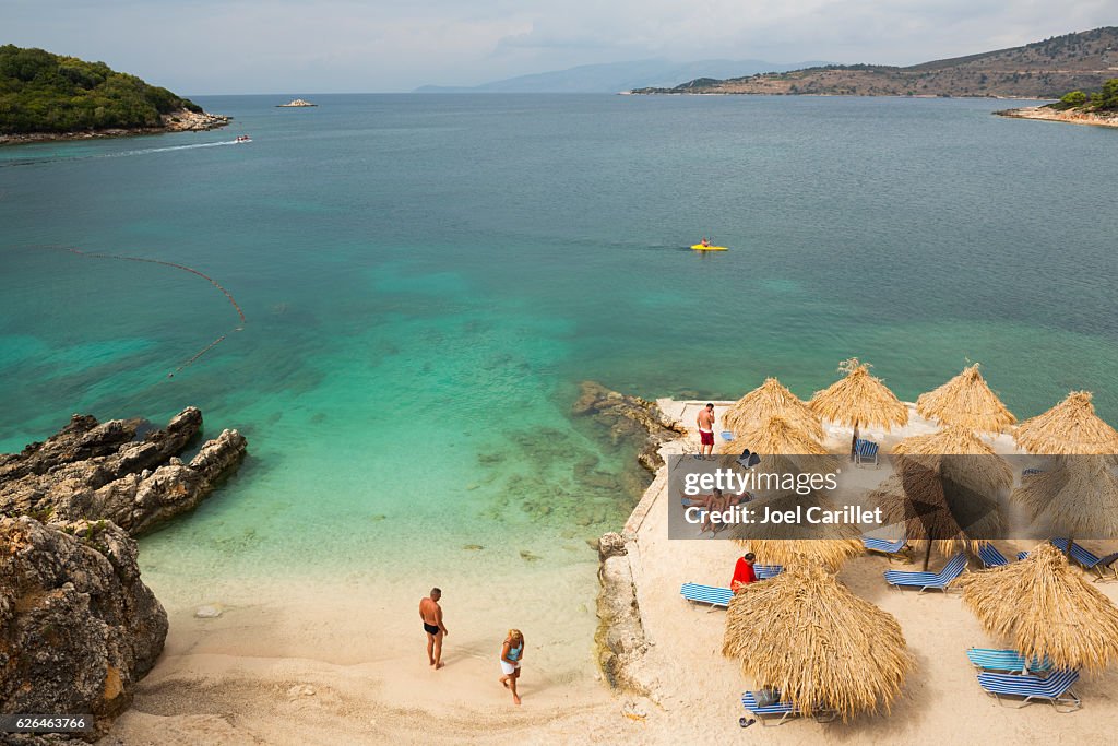 Plage à Ksamil, Albanie