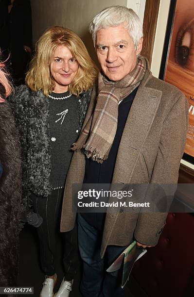 Avery Agnelli and John Frieda attend a VIP screening of "Untitled" at the Prince Charles Cinema on November 29, 2016 in London, England.