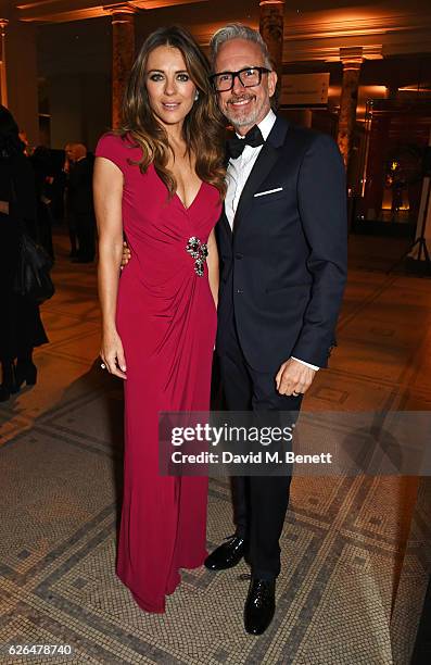 Elizabeth Hurley and Patrick Cox attend as PORTER hosts a special performance of Letters Live in celebration of their Incredible Women of 2016 at The...