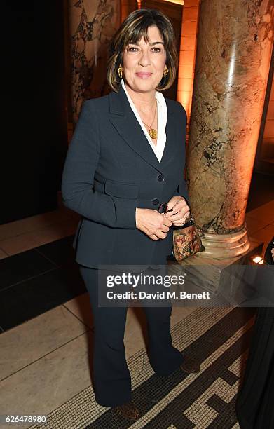 Christiane Amanpour attends as PORTER hosts a special performance of Letters Live in celebration of their Incredible Women of 2016 at The V&A on...