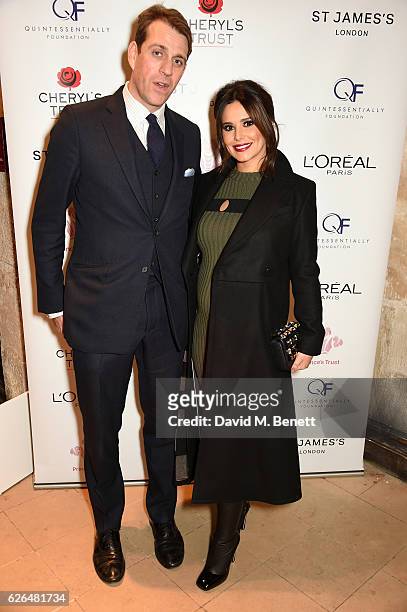 Ben Elliot and Cheryl attend the Fayre of St James's hosted by Quintessentially Foundation and the Crown Estate in aid of Cheryl's Trust in support...