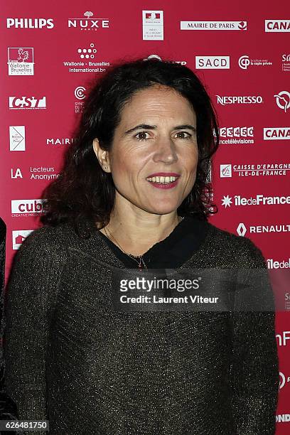 Writer Mazarine Pingeot attends "Courts Devants" Paris Festival at Mk2 Bibliotheque on November 29, 2016 in Paris, France.