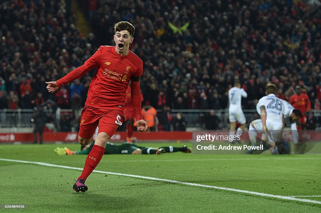 Liverpool v Leeds United - EFL Cup Quarter-Final