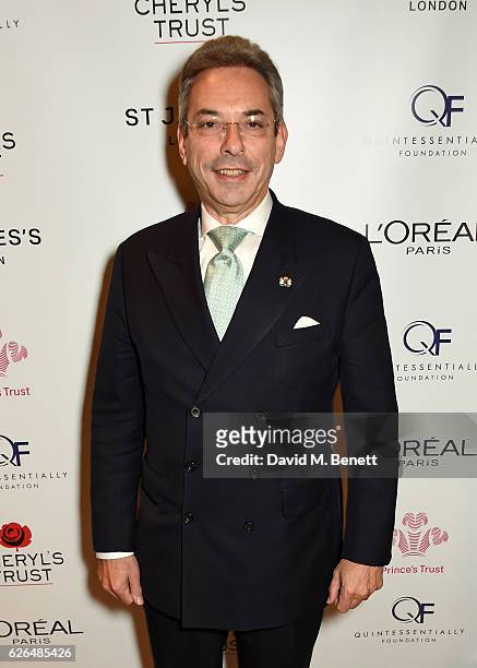 Sir Robert Davis attends the Fayre of St James's hosted by Quintessentially Foundation and the Crown Estate in aid of Cheryl's Trust in support of...