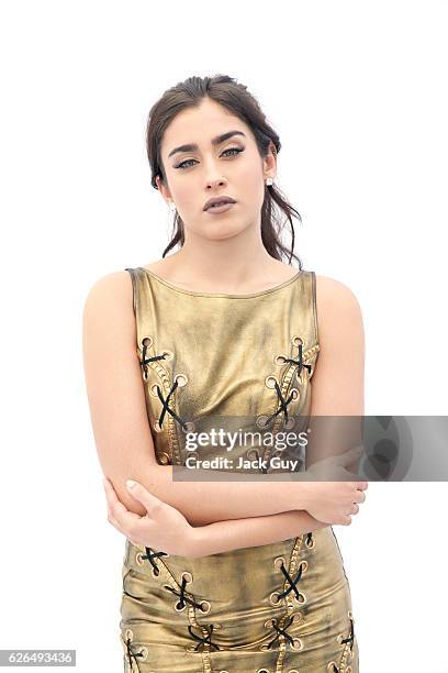 Lauren Jauregui from pop group 5th Harmony is photographed for Forbes Magazine on September 1, 2015 in Hollywood, California. PUBLISHED IMAGE.