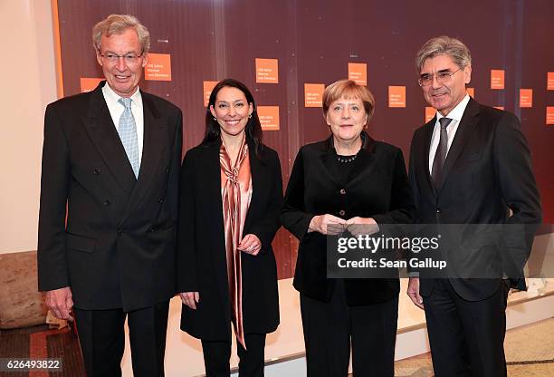 Gerhard Cromme, chairman of the supervisory board of Siemens AG, Nathalie von Siemens, managing director and spokesperson of the board of Siemens...