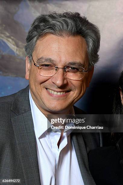 Metropolitan Filmexport Victor Hadida attends the "Quelques Minutes Apres Minuit" Paris Premiere at UGC Cine Cite des Halles on November 29, 2016 in...