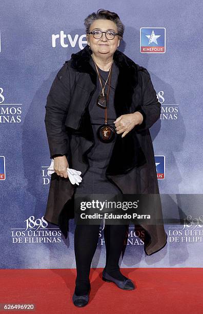 Elena Benarroch attends the '1898, los ultimos de Filipinas' premiere at Kinepolis cinema on November 29, 2016 in Madrid, Spain.