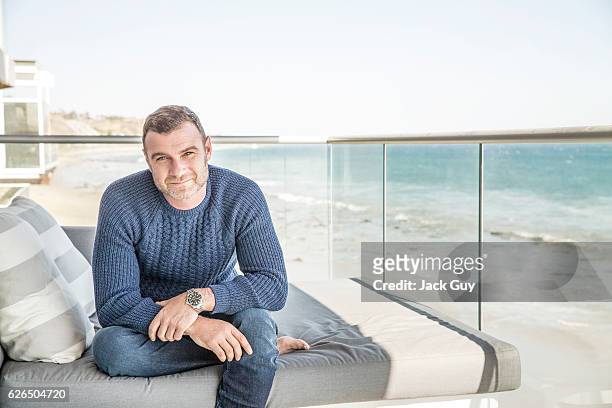 Actor Liev Schreiber is photographed for Emmy Magazine on April 17, 2015 in Malibu, California. COVER IMAGE.