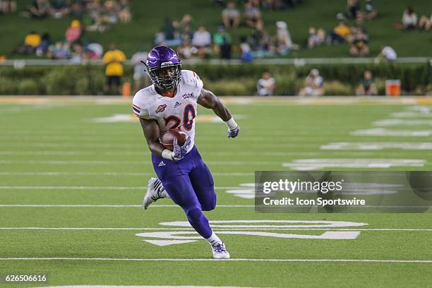 Northwestern State Demons running back Chris Jones during the game between Baylor University and Northwestern State at McLane Stadium in Waco, TX