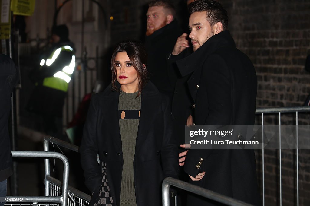 Cheryl Switches On The St James' Church Christmas Lights