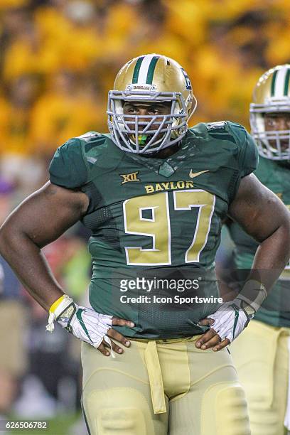 Baylor Bears defensive tackle Ira Lewis during the game between Baylor University and Northwestern State at McLane Stadium in Waco, TX