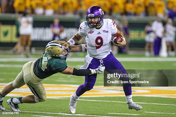 Northwestern State Demons quarterback Brooks Haack during the game between Baylor University and Northwestern State at McLane Stadium in Waco, TX