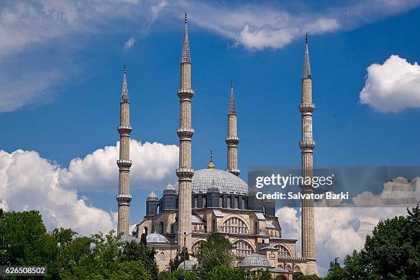 selimiye mosque, edirne - selimiye mosque stock pictures, royalty-free photos & images