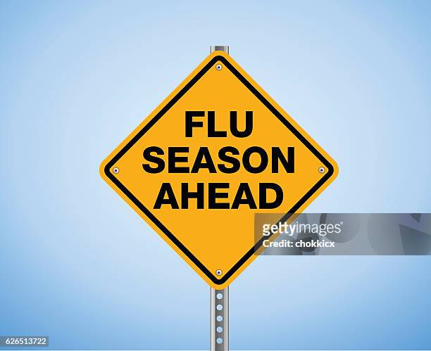 ilustraciones, imágenes clip art, dibujos animados e iconos de stock de gripe temporada más adelante. - season
