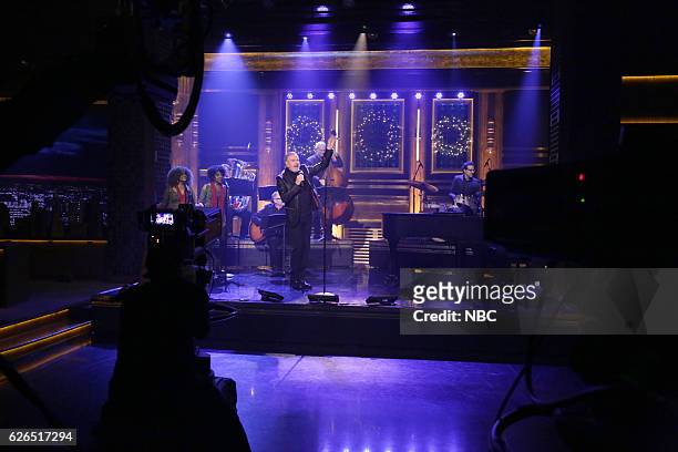 Episode 0580 -- Pictured: Musical guest Neil Diamond performs on November 29, 2016 --