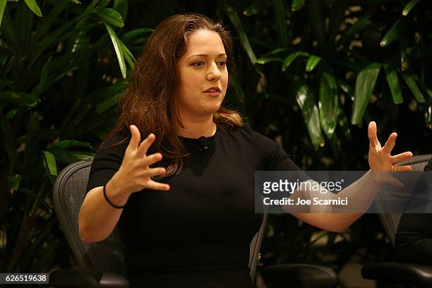 Liesel Pritzer Simmons speaks onstage during the My Big Idea For Building A Better Future panel at Fortune MPW Next Gen 2016 on November 29, 2016 in...