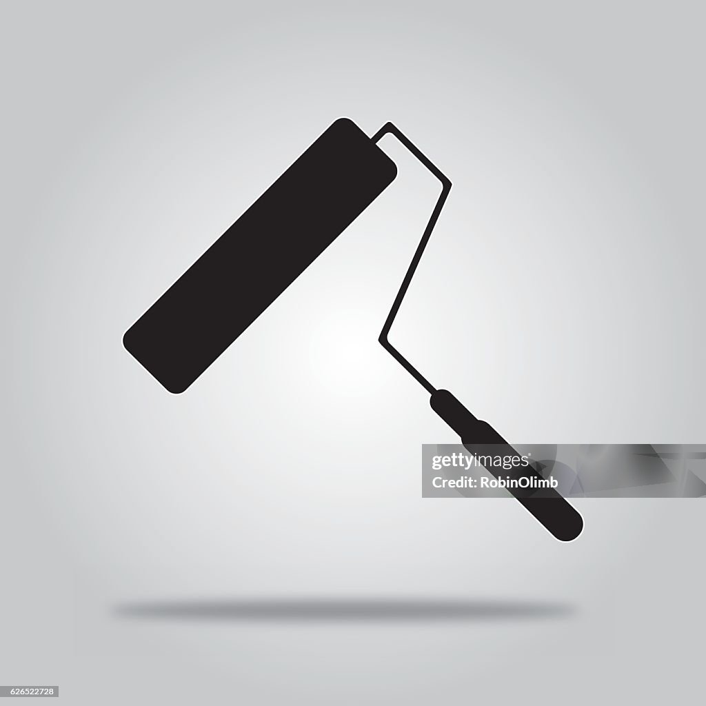 Black Paint Roller icon