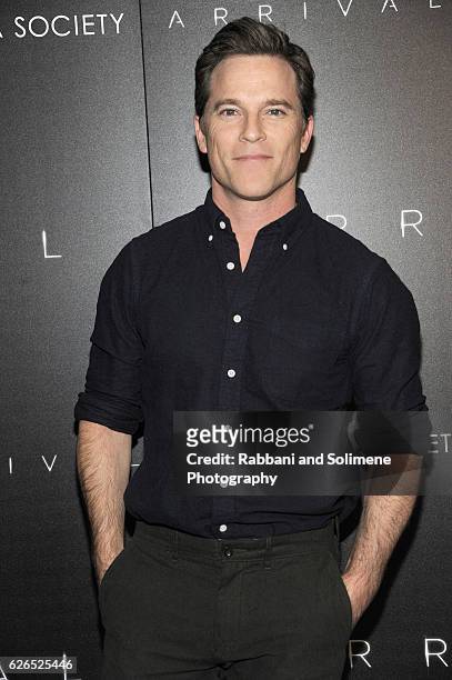 Actor Michael Doyle attends a screening of Paramount Pictures' "Arrival" hosted by Spike Jonze and the Cinema Society at The Metrograph on November...