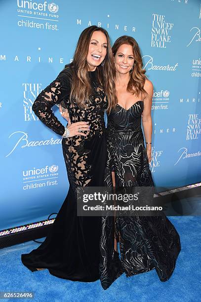 Moll Anderson and Brooke Burke-Charvet attend the 12th Annual UNICEF Snowflake Ball at Cipriani Wall Street on November 29, 2016 in New York City.